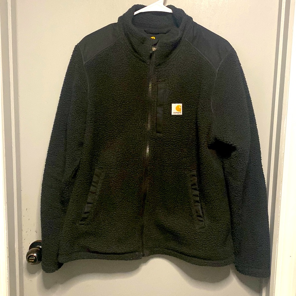 Black women’s Sherpa carhartt coat